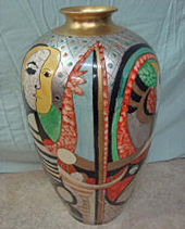 Ceramic vase, after repair by Home Enhancements.