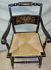 Hitchcock chair, after repair by Home Enhancements.