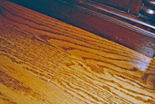 Oak floor, after repair by Home Enhancements.