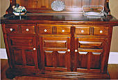 Pine sideboard, after repair by Home Enhancements.