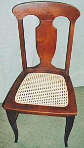 Side chair, after repair by Home Enhancements.